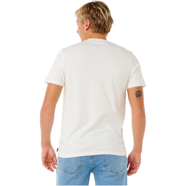 2026 Rip Curl Mens Streamline Embroid T-Shirt 10XMTE - White